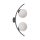 ZUMA LINE WALL LAMP HELIX 5015 2XE14 BLACK/WHITE