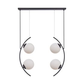 ZUMA LINE PENDANT HELIX 5016 4XE14 BLACK/WHITE