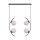 ZUMA LINE PENDANT HELIX 5016 4XE14 BLACK/WHITE