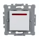 SPLENDOR EL0607 1 BUTTON 2 WAY SWITCH WHITE WITH LIGHT