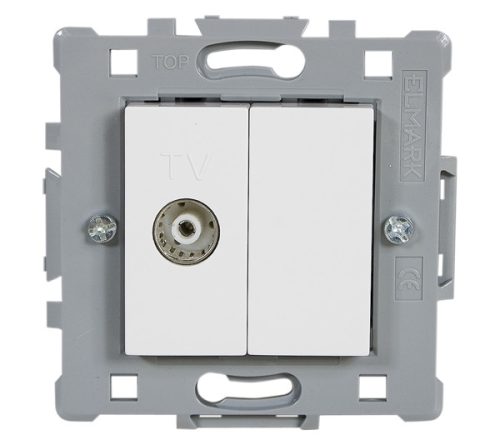 SPLENDOR EL0621 TV SOCKET RG11 WHITE