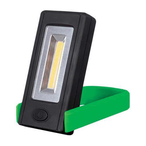 PRACOVNÁ LAMPA S NASTAV. PODSTAVCOM 3W COB ZELENÁ