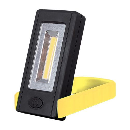 PRACOVNÁ LAMPA S NASTAV. PODSTAVCOM 3W COB ŽLTÁ