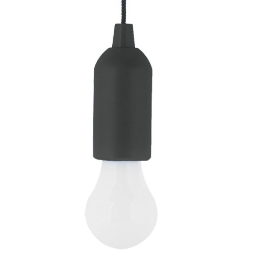 PRENOSNÁ LED ŽIAROVKA SO ŠNÚRKOU E-6621 1W ČIERNA