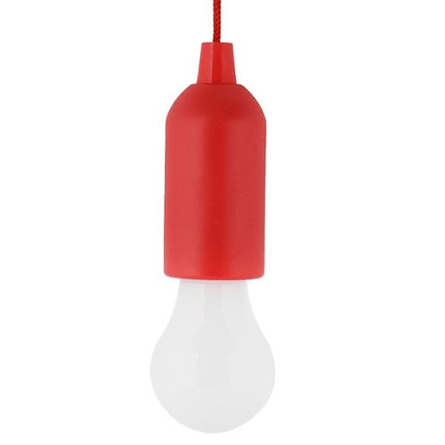 PRENOSNÁ LED ŽIAROVKA SO ŠNÚRKOU E-6621 1W ČERV.