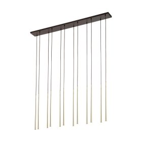 TK LIGHTING PENDANT PIANO 10119 12XG9 BLACK/GOLD