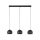 TK LIGHTING PENDANT ZOE 10169 3XE27 BLACK