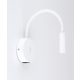 TK LIGHTING WALL LAMP+USB LAGOS 10202 1XG9 WHITE