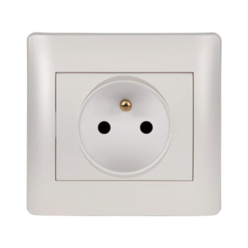 RHYME FRENCH TYPE SOCKET WHITE METALLIC