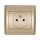 RHYME FRENCH TYPE SOCKET CHAMPAGNE METALLIC