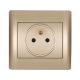 RHYME FRENCH TYPE SOCKET CHAMPAGNE METALLIC