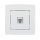 CITY ZÁSUVKA PRE PC RJ45 CAT6E BIELA METALÍZA