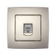 CITY ZÁSUVKA PRE PC RJ45 CAT6E ŠAMPANSKÁ METALÍZA