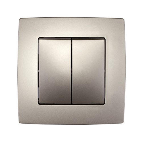 CITY VYPÍNAČ DVOJPÁČKOVÝ č.105 ŠAMPANSKÁ METALÍZA