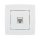 CITY ZÁSUVKA PRE PC RJ45 CAT5E BIELA METAL