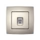 CITY ZÁSUVKA PC RJ45 CAT5E ŠAMPANSKÁ METAL