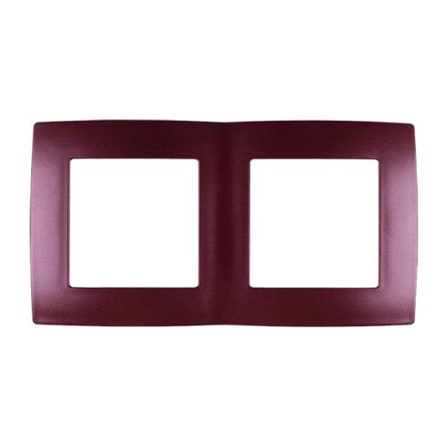 CITY DVOJRÁMČEK VYPÍNAČA BORDO METALÍZA