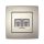 CITY ZÁSUVKA PC RJ45 CAT5E (DVOJITÁ)ŠAMPANSKÁ MET