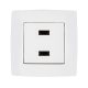 CITY DVOJITÁ USB ZÁSUVKA BIELA METALÍZA