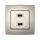 CITY DVOJITÁ USB ZÁSUVKA ŠAMPANSKÁ METAL