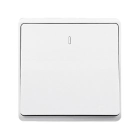 LONDON ONE BUTTON TWO WAY SWITCH WHITE