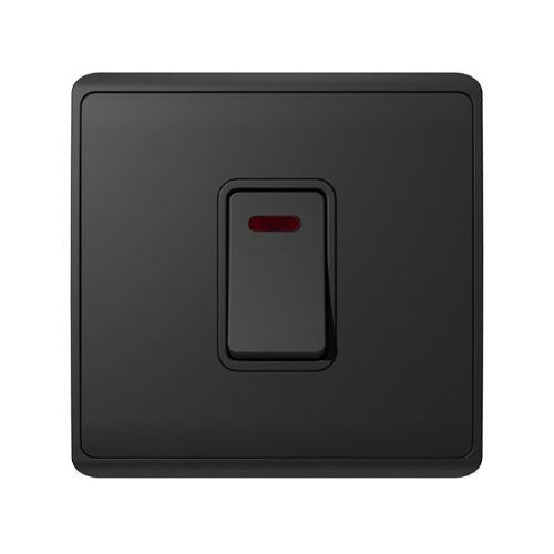 LONDON DOUBLE POLE SWITCH NEON 45A WHITE