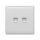 LONDON DOUBLE COMPUTER RJ45 SOCKET WHITE