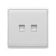 LONDON DOUBLE COMPUTER RJ45 SOCKET WHITE