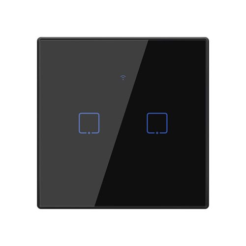WI-FI SMART TOUCH EU 2 GANG 1 WAY SWITCH WHITE