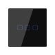 WI-FI SMART TOUCH EU 3 GANG 1 WAY SWITCH BLACK
