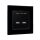 DOUBLE USB SOCKET GLASS FRAME BLACK