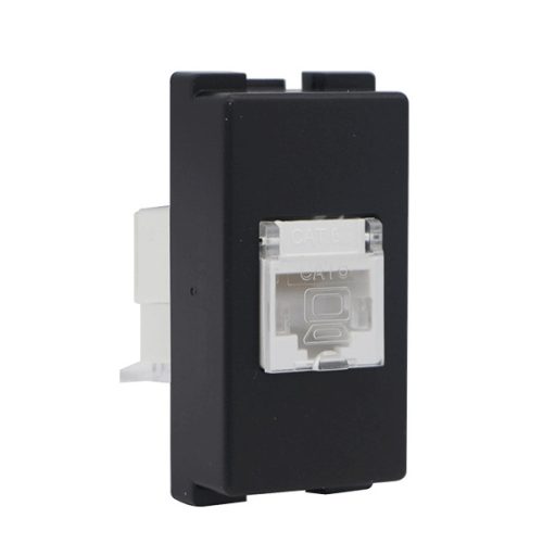 LECCE ZÁSUVKA PRE PC RJ45 CAT.6 ANTRACIT