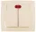 SR-2502 2 BUTTONS 1 WAY SWITCH WITH LIGHT CREAM