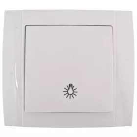 SR-2514 PUSH LIGHT BUTTON WHITE
