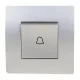 EL BASIC TG112 DOORBELL SWITCH SILVER GREY-OLD