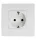 BASIC TZ107 GERMAN STANDARD SOCKET WHITE