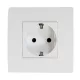 BASIC TZ107 GERMAN STANDARD SOCKET WHITE