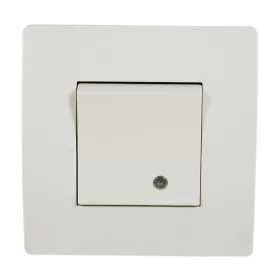 EL BASIC TG114 1 BUTTON 1 WAY SWITCH WITH LIGHT WH
