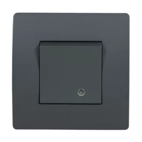 EL BASIC TG114 1 BUTTON 1 WAY SWITCH WITH LIGHT GR