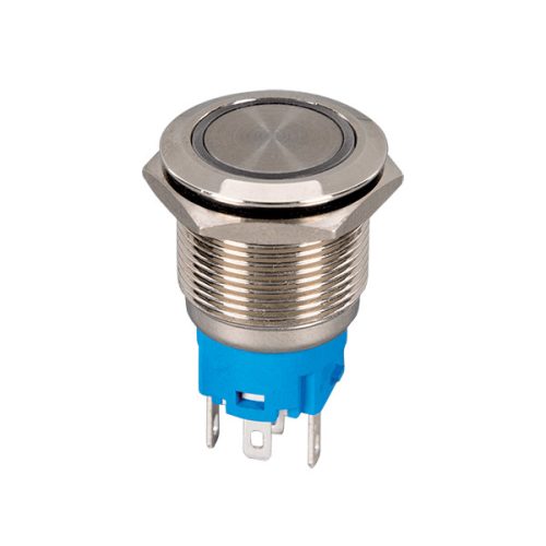 OVL. HLAVICA KOV S LED KONTR. 1NO+1NC IP65 ČERVENÝ