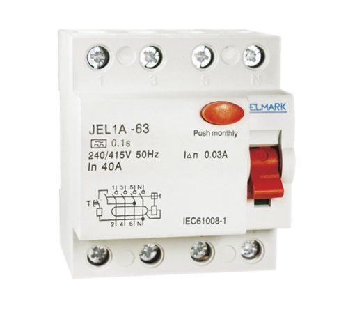 PRÚDOVÝ CHRÁNIČ RCD JEL1A 4P 80A/100mA
