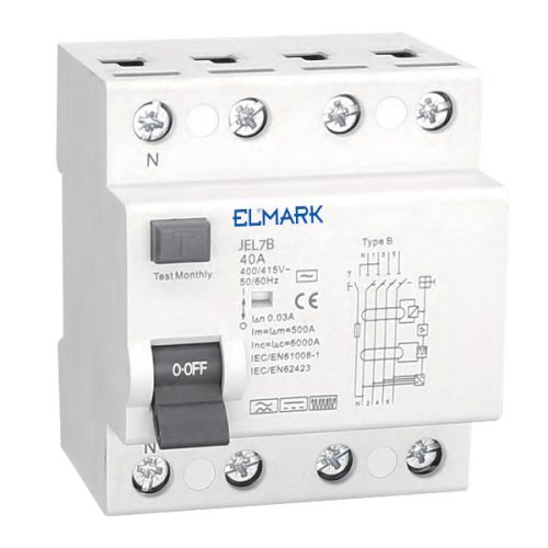 ELEKTROMAGNETICKÝ RCCB JEL7B 10kA 4P TYP B 25A/30mA