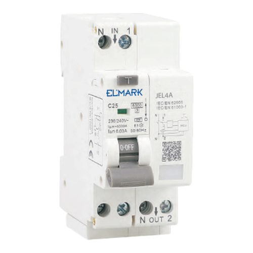 AFDD+RCBO JEL8 6KA 1P+N 16A/30MA KRIVKA C