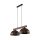 TK LIGHTING CHANDELIER OSLO 4507 2XE27 BROWN