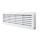 EL02-127 DOOR GRILLE 115x430MM, WHITE
