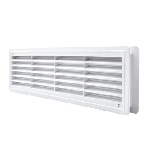 EL02-127 DOOR GRILLE 115x430MM, WHITE