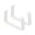 EL02-410 PVC CLIPS FOR FLAT DUCTS 110x55,2 PCS SET