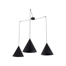 TK LIGHTING PENDANT CONO 6629 3XE27 BLACK