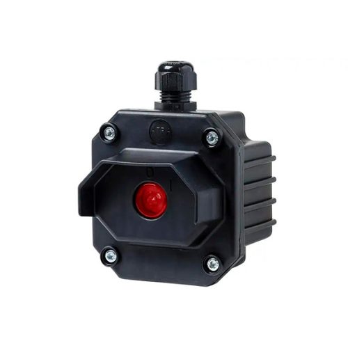 KRABIČKA S 1 ČERVENÝM SVETLOM S 2 VSTUPMI, IP65