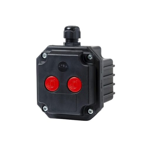 BOX SS- 2 TLAČIDLÁ STOP S 2 VSTUPMI, IP65